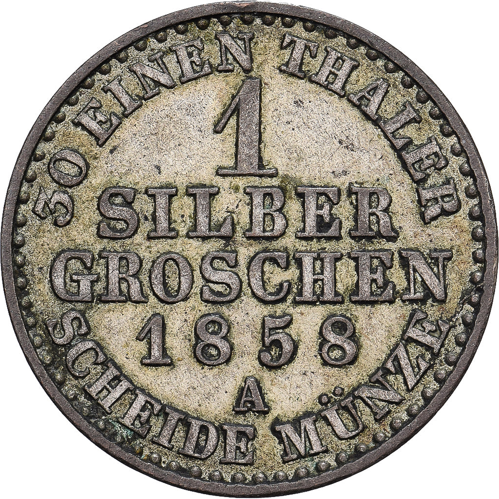 Kingdom of Prussia, Friedrich Wilhelm IV, 1 Silber Groschen, 1858, Berlin
