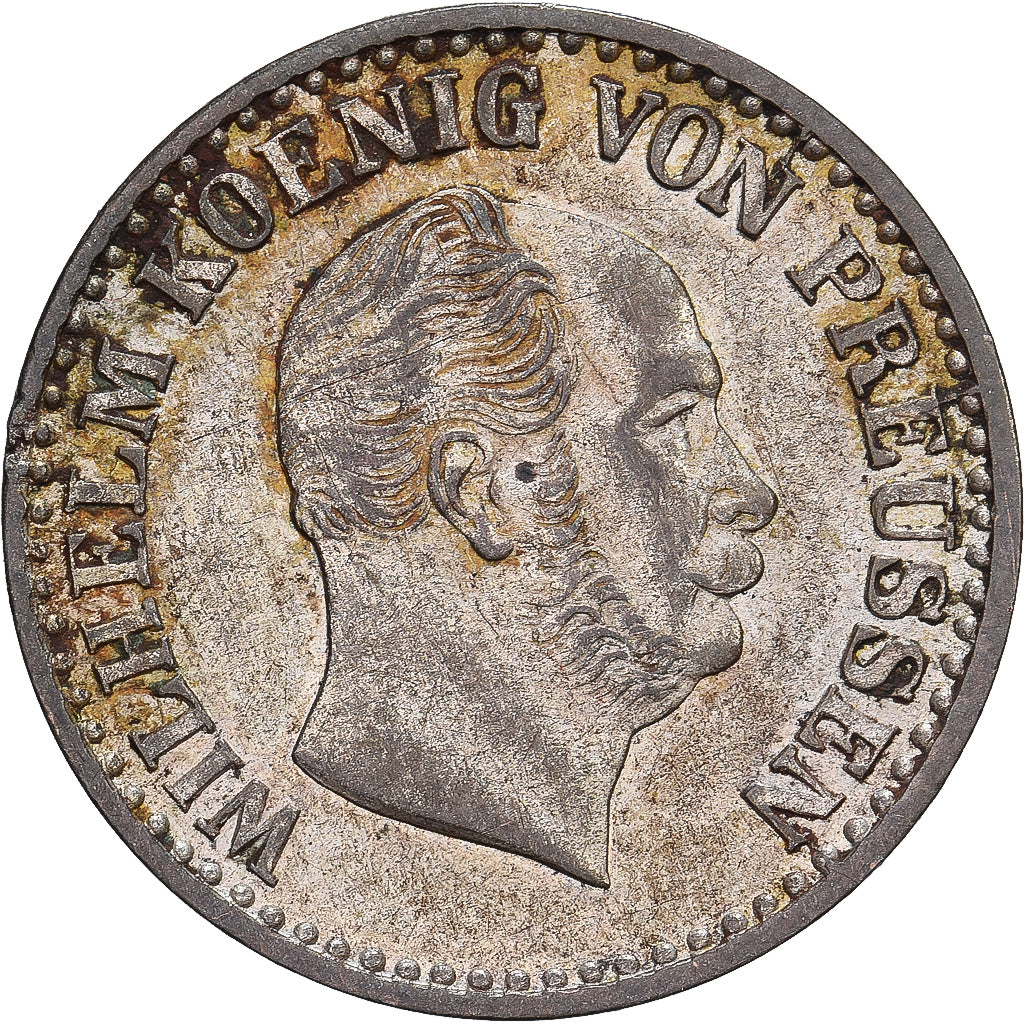 Kingdom of Prussia, Wilhelm I, 1 Silber Groschen, 1863, Berlin, Argento, BB+