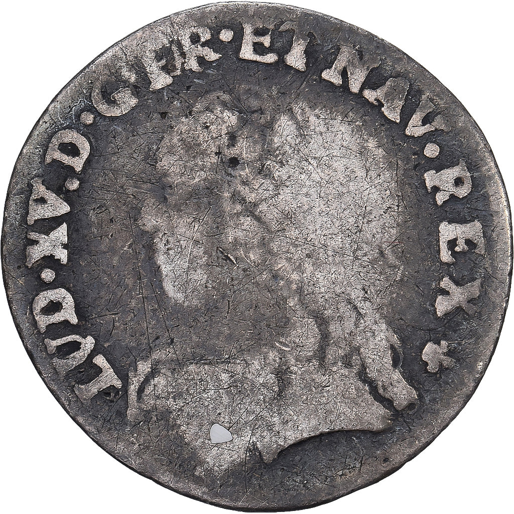 Francja, Louis XV, 1/20 Ecu aux branches d'olivier, 1728, Bordeaux, Srebro