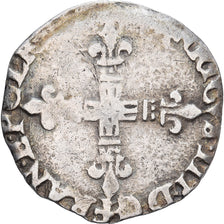 France, Henri III, 1/8 Ecu, Uncertain date, Uncertain mint, Clipped, Silver