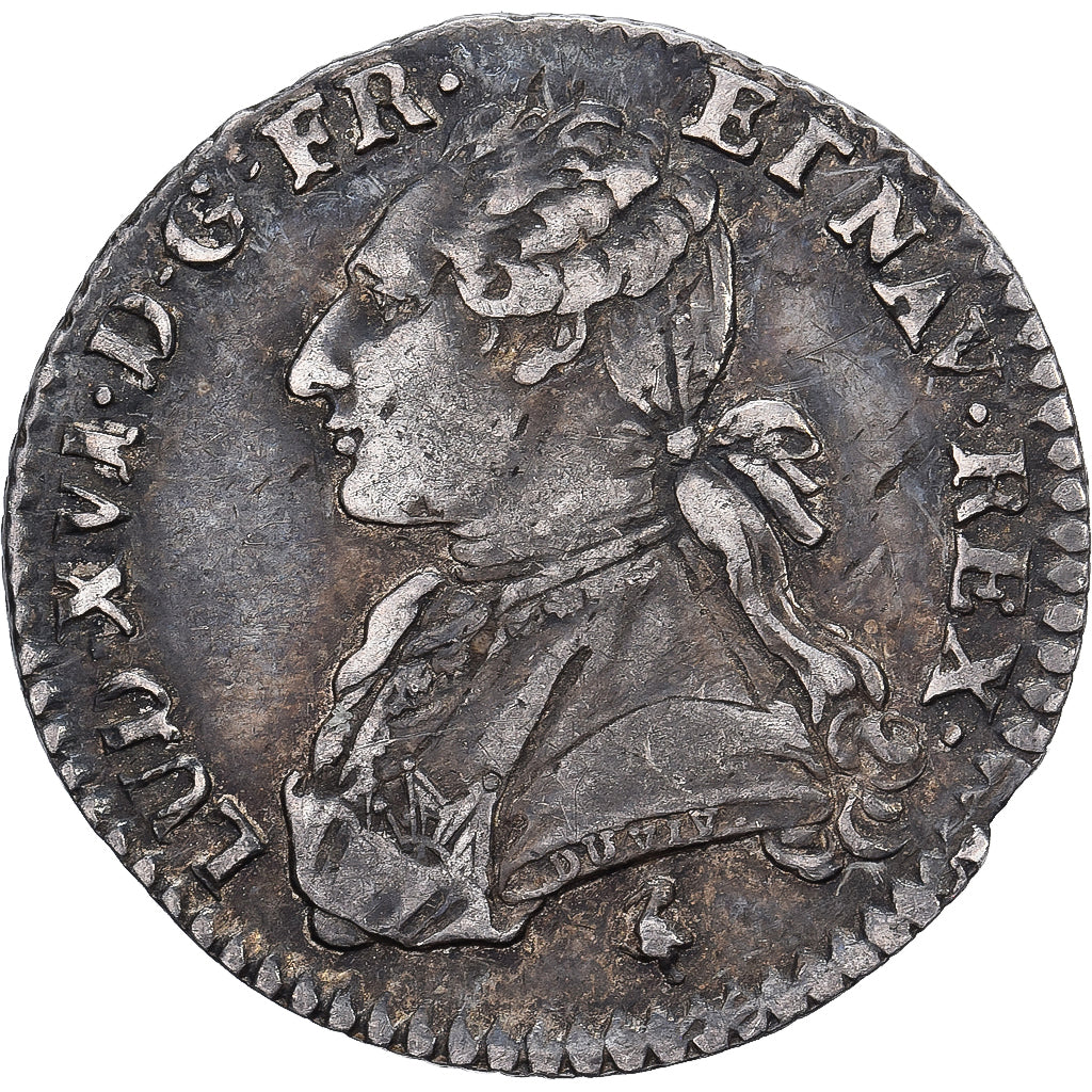Francia, Louis XVI, 1/10 Ecu, 1778, Paris, Plata, MBC