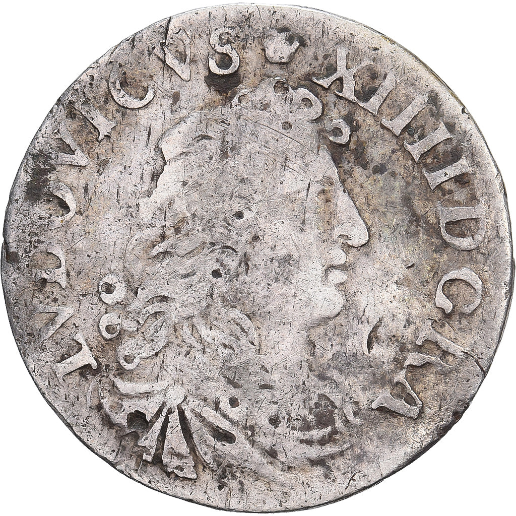 Francja, Louis XIV, 4 Sols des Traitants, 1676, Vimy-en-Lyonnais, Srebro