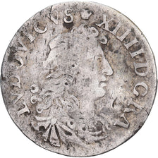 France, Louis XIV, 4 Sols des Traitants, 1676, Vimy-en-Lyonnais, Silver