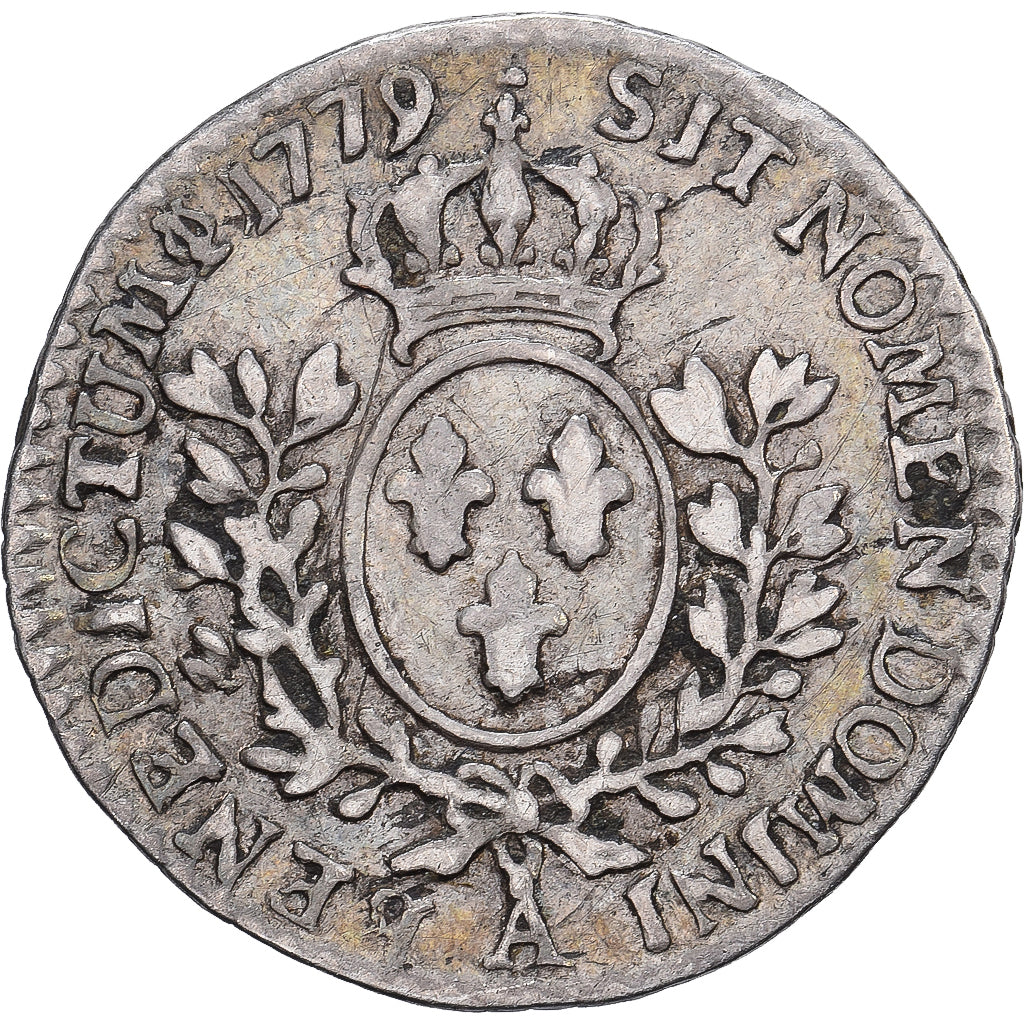 France, Louis XVI, 1/20 Écu à la vieille tête, 1779, Paris, posthumous