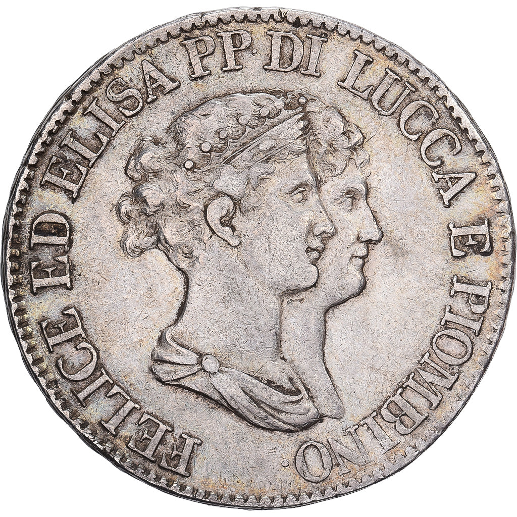 Principality of Lucca and Piombino, Felix & Elisa, 5 Franchi, 1807, Firenze