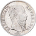 Messico, Maximilian, 1 Peso, 1866, Mexico City, Argento, BB+