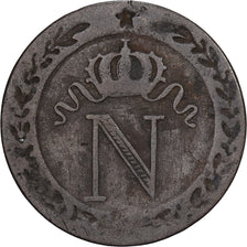 France, Napoleon I, 10 Centimes, 1809, Toulouse, Billon, VF(20-25)