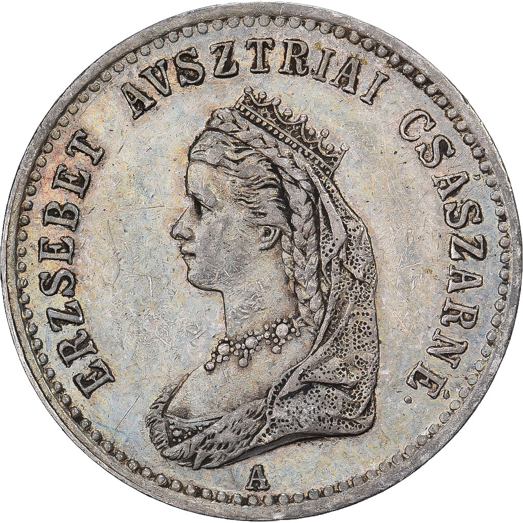 Austria, Token, Coronation of Elisabeth of Austria, 1867, Srebro, AU(55-58)