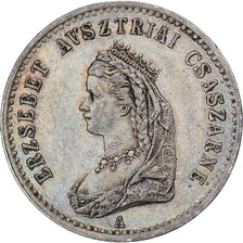Autriche, Jeton, Couronnement d'Élisabeth d'Autriche, 1867, Argent, SUP