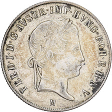 Austria, Ferdinand I, 20 Kreuzer, 1842, Milan, Silver, EF(40-45)