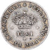 Portugal, Pedro V, 50 Reis, 1861, Lisbon, Plata, MBC