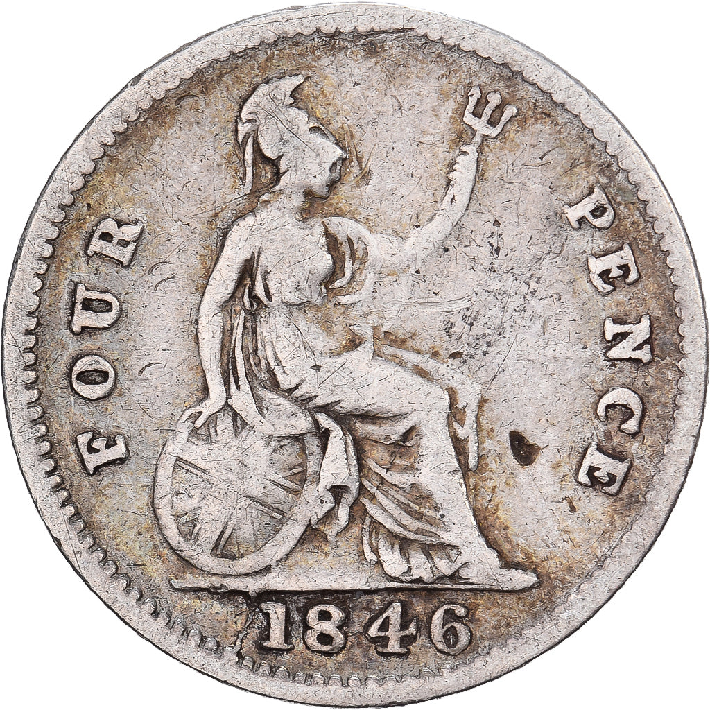 United Kingdom, Victoria, 4 Pence, 1846, London, Silber, S