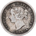 Canada, Victoria, 5 Cents, 1858, London, Silver, VF(30-35)