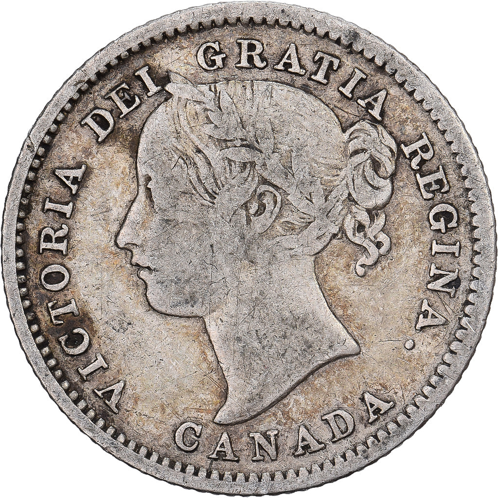Canada, Victoria, 10 Cents, 1858, London, Zilver, FR+