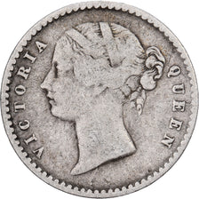 British India, Victoria, 2 Annas, 1841, Silver, VF(30-35)