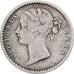 Índia-Britânica, Victoria, 2 Annas, 1841, Prata, VF(30-35)