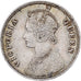 India-Británica, Victoria, 1/4 Rupee, 1862, Calcutta, Plata, MBC+