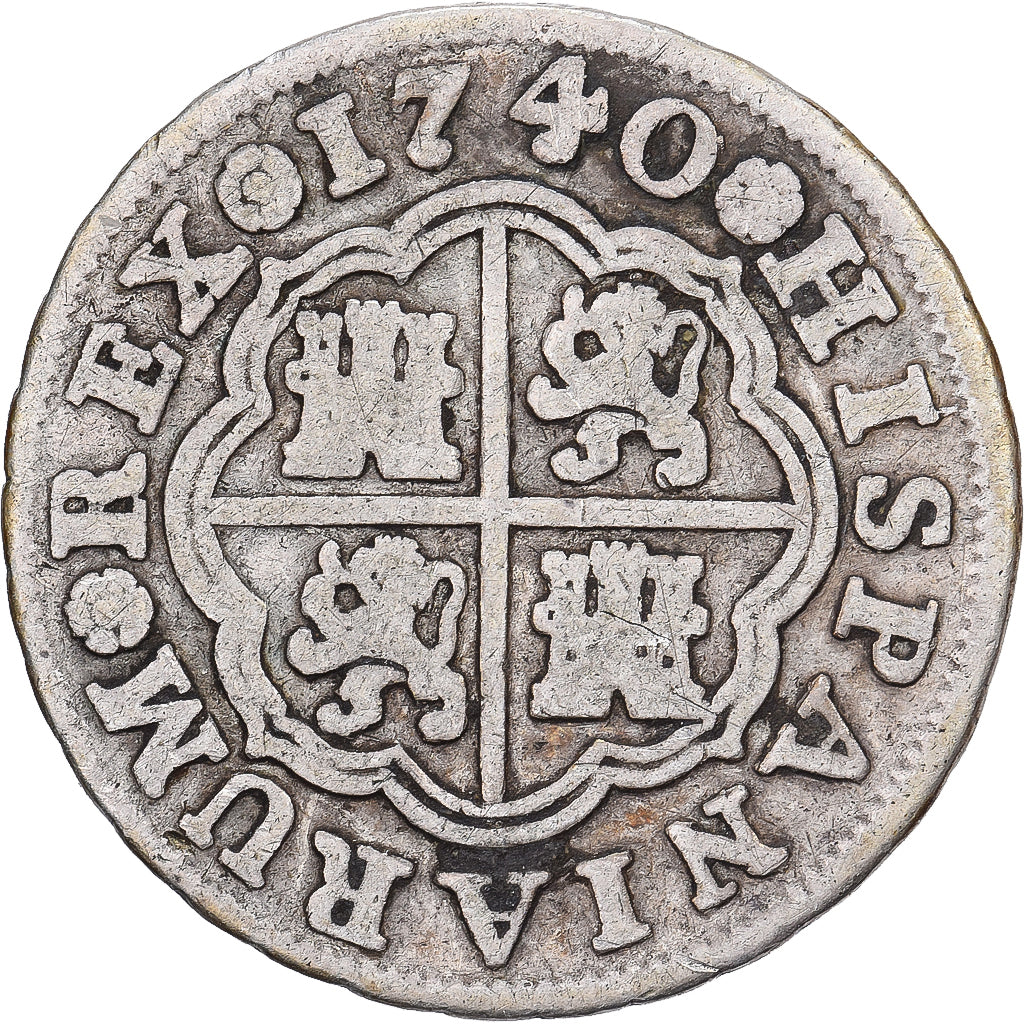 Spagna, Philip V, 1 Réal, 1740, Madrid, Argento, MB+
