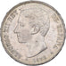 Spagna, Alfonso XII, 5 Pesetas, 1876, Madrid, Argento, SPL-