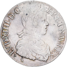 Francja, Louis XIV, Écu à la mèche longue, 1652, Bayonne, Srebro, VF(30-35)