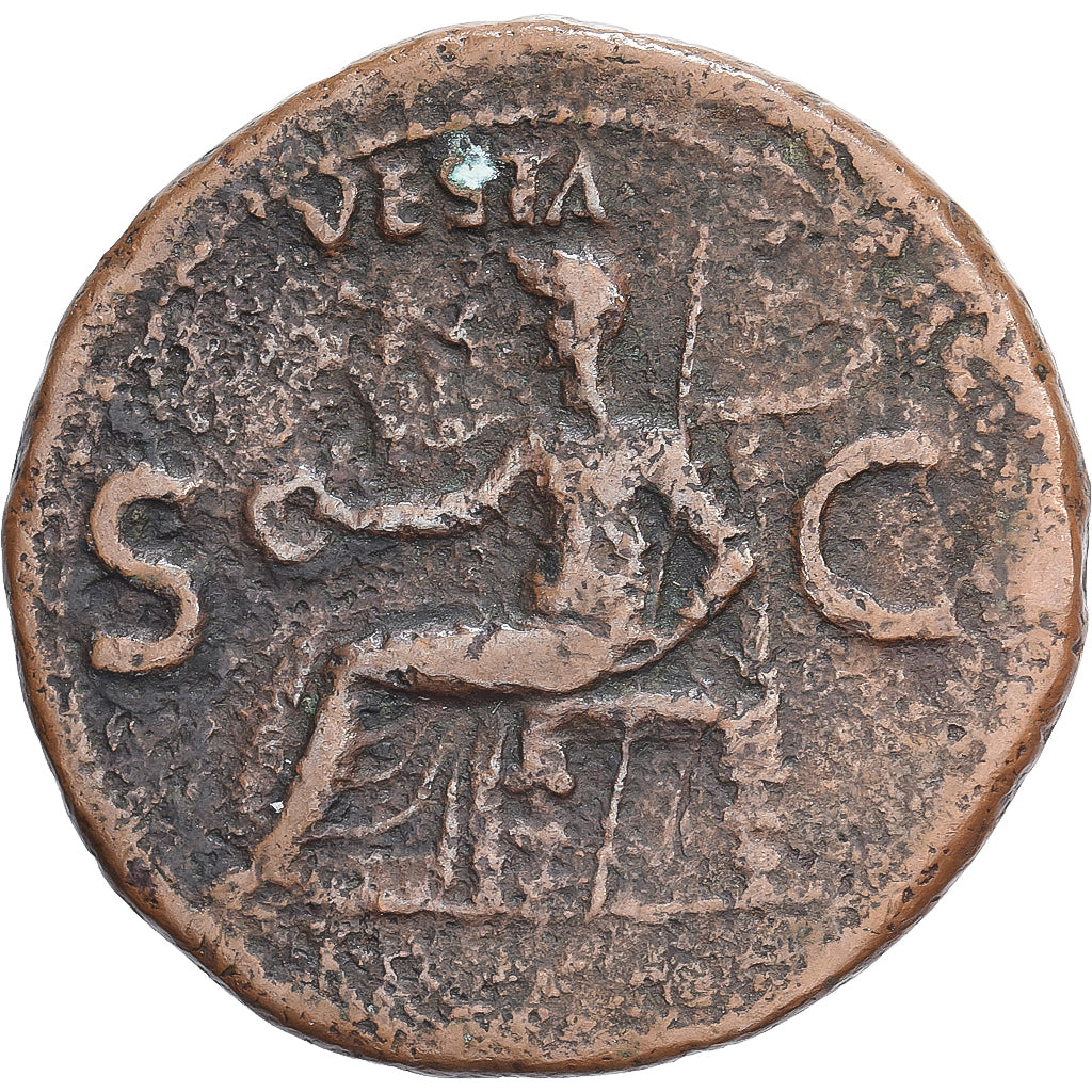 Caligula, As, 37-38, Rome, Bronce, BC+, RIC:38