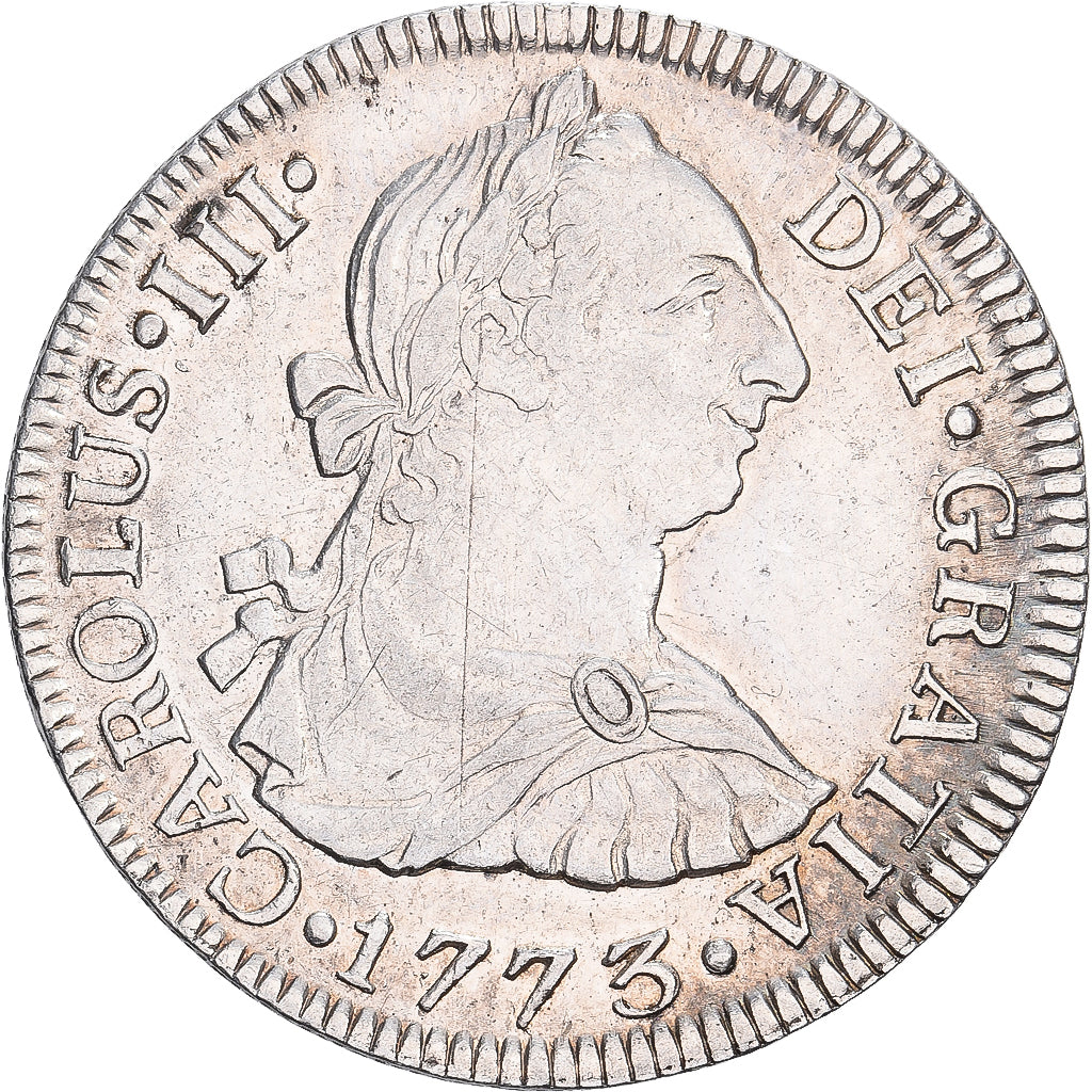 Messico, Carlos III, 2 Reales, 1773, Mexico City, Argento, BB+