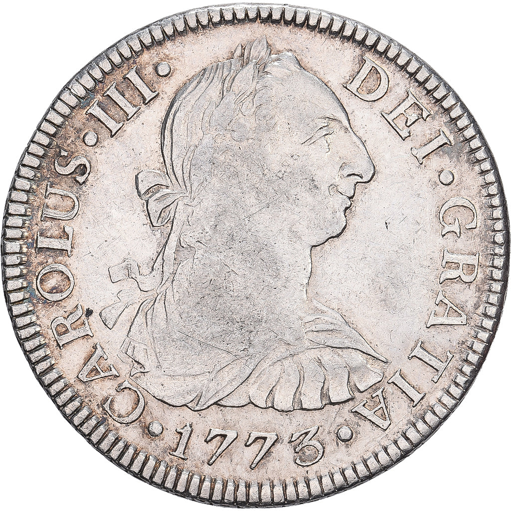 Messico, Carlos III, 2 Reales, 1773, Mexico City, Argento, BB