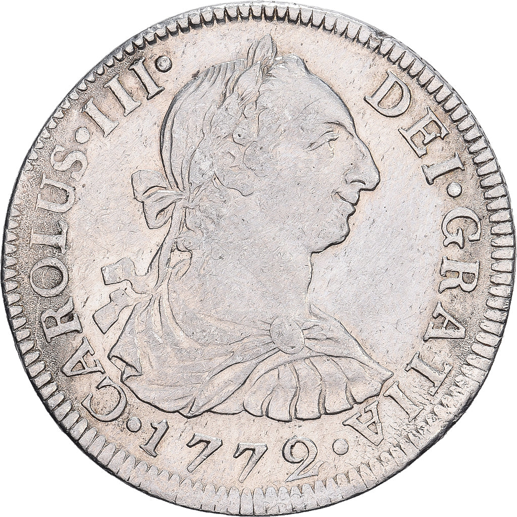 Messico, Carlos III, 2 Reales, 1772, Mexico City, Argento, BB+