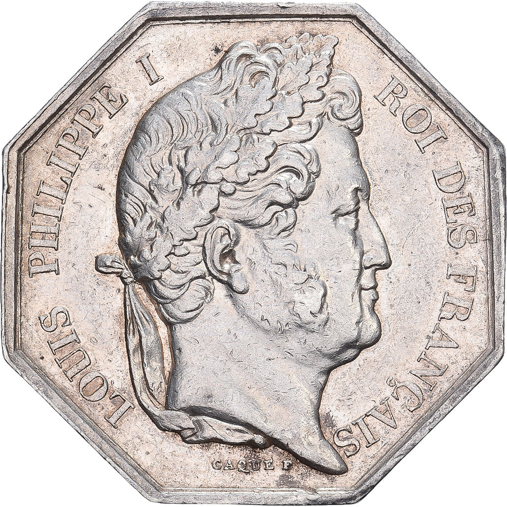 Francia, ficha, Louis Philippe I, Académie d'Amiens, n.d., Argento, BB+