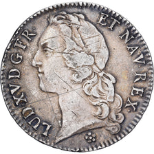 Francja, Louis XV, Ecu, Écu au bandeau, 1754, Metz, Srebro, EF(40-45), KM:512.2