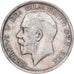 Gran Bretaña, George V, 1/2 Crown, 1915, Plata, BC+, KM:818.1