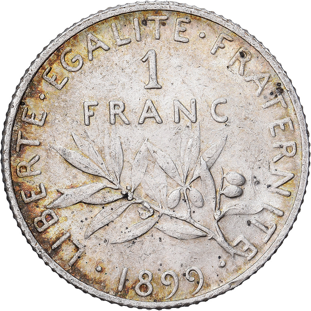 Francia, Franc, Semeuse, 1899, Paris, Plata, MBC+, KM:844.1