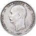 Grecia, George I, 2 Drachmai, 1911, Plata, BC+, KM:61