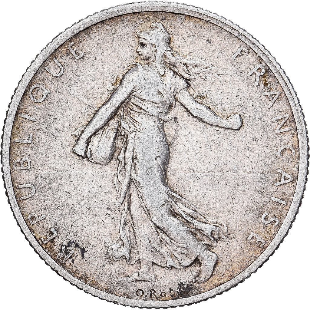 Frankreich, 2 Francs, Semeuse, 1902, Paris, Silber, S+, KM:845.1