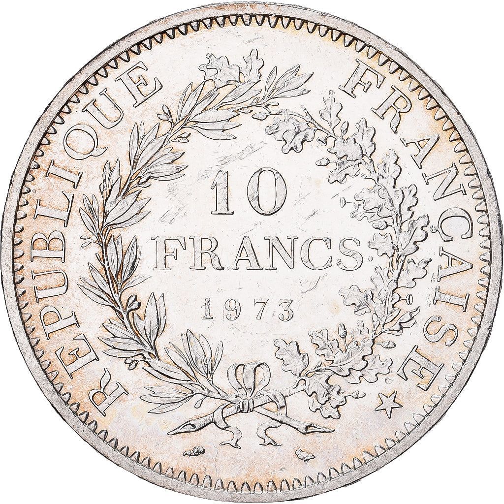 France, 10 Francs, Hercule, 1973, Paris, Argent, SUP+, KM:932