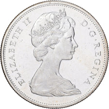 Canadá, Elizabeth II, Dollar, 1965, Royal Canadian Mint, Prata, MS(60-62)