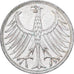 Federal Republic of Germany, 5 Mark, 1966, Karlsruhe, Silver, AU(50-53)