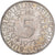 Federal Republic of Germany, 5 Mark, 1972, Karlsruhe, Silver, AU(50-53)