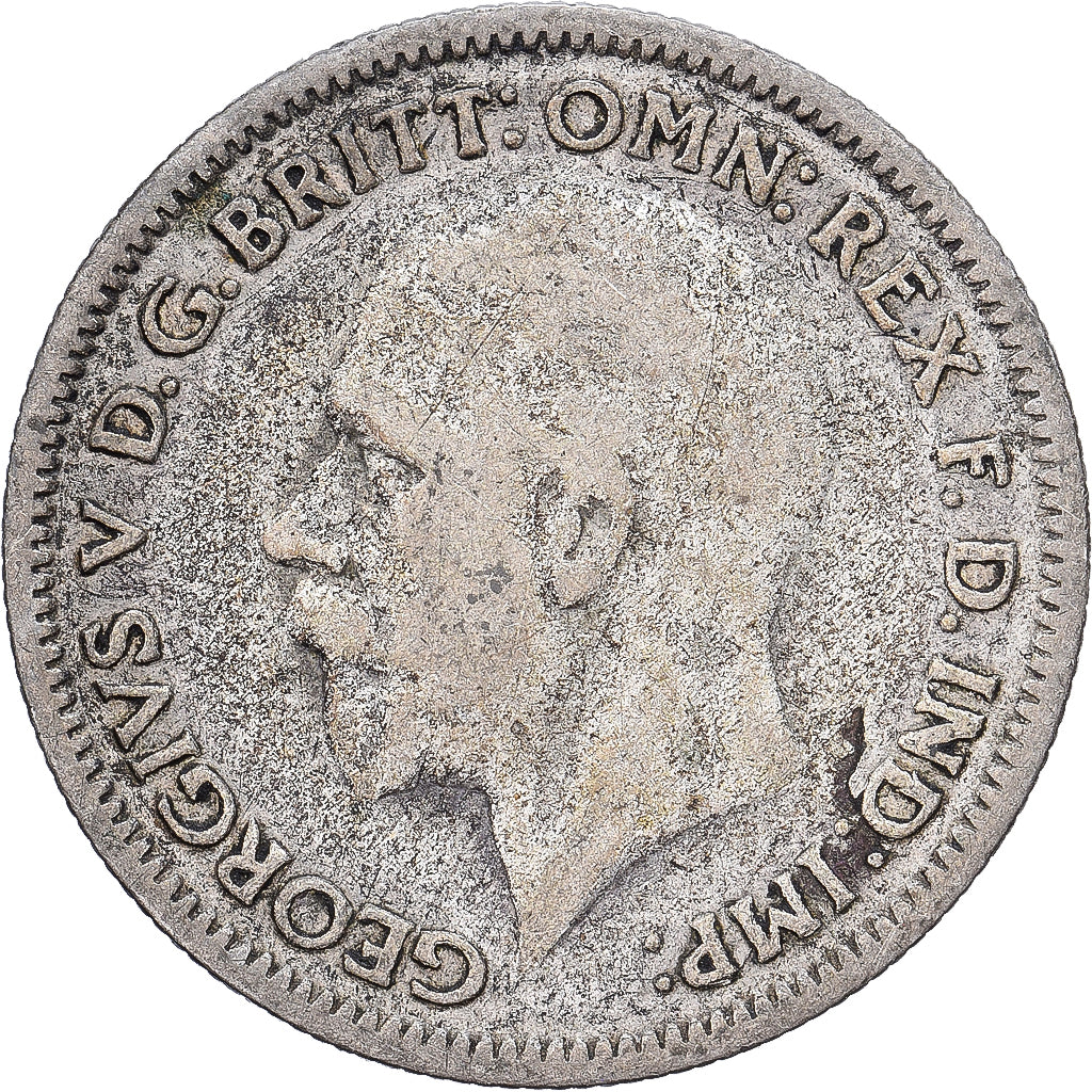 Great Britain, George V, 6 Pence, 1933, Silver, F(12-15), KM:832