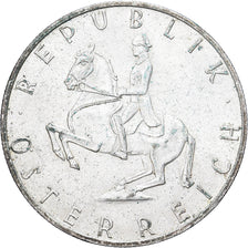 Áustria, 5 Schilling, 1967, Prata, VF(30-35), KM:2889