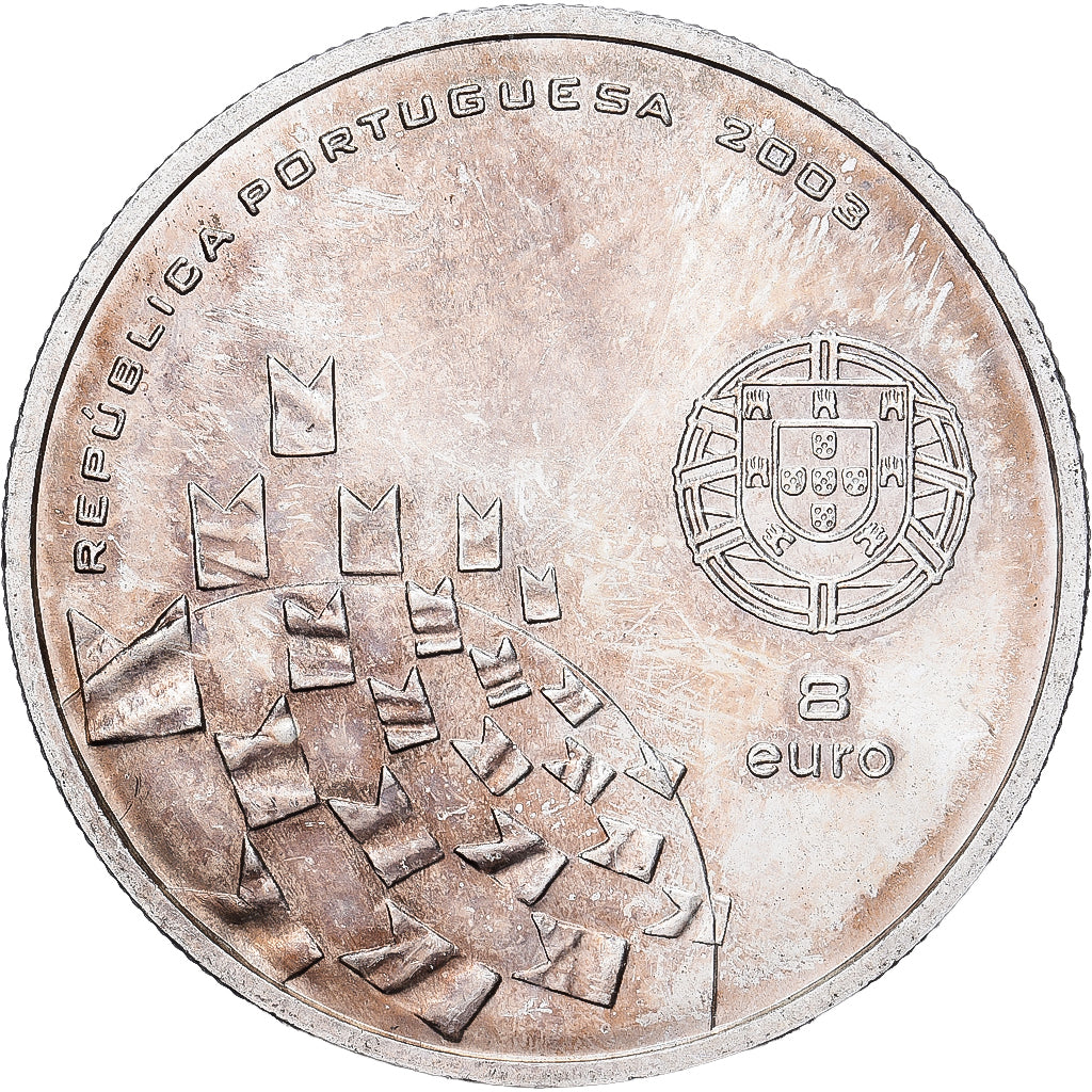 Portugal, 8 Euro, 2003, Lisbonne, Argent, TTB+, KM:750