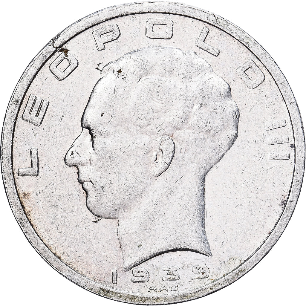 Belgien, 50 Francs, 50 Frank, 1939, Silber, S+, KM:121