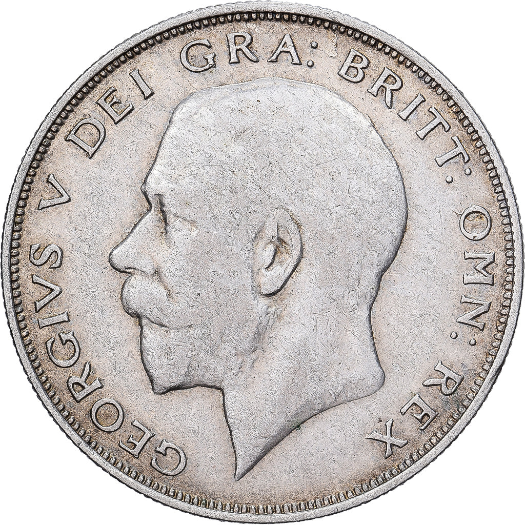 Great Britain, George V, 1/2 Crown, 1922, Silver, VF(30-35), KM:818.1a