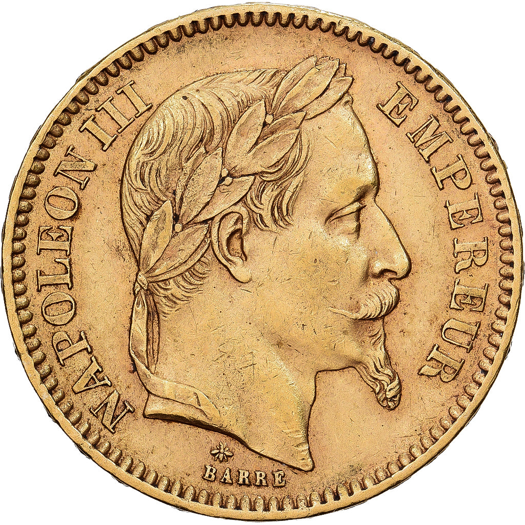 France, Napoléon III, 20 Francs, Napoléon III, 1864, Paris, Or, TTB, KM:801.1