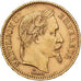 France, Napoléon III, 20 Francs, Napoléon III, 1864, Paris, Or, TTB, KM:801.1