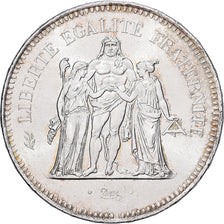 Francja, 50 Francs, Hercule, 1974, Paris, Srebro, MS(60-62), KM:941.1
