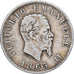Itália, Vittorio Emanuele II, 2 Lire, 1863, Naples, Prata, VF(30-35), KM:16.1