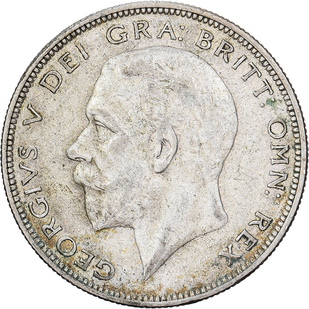 Wielka Brytania, George V, 1/2 Crown, 1935, Srebro, VF(30-35), KM:835