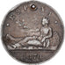 Hiszpania, Provisional Government, 5 Pesetas, 1870, Madrid, Srebro, VF(30-35)