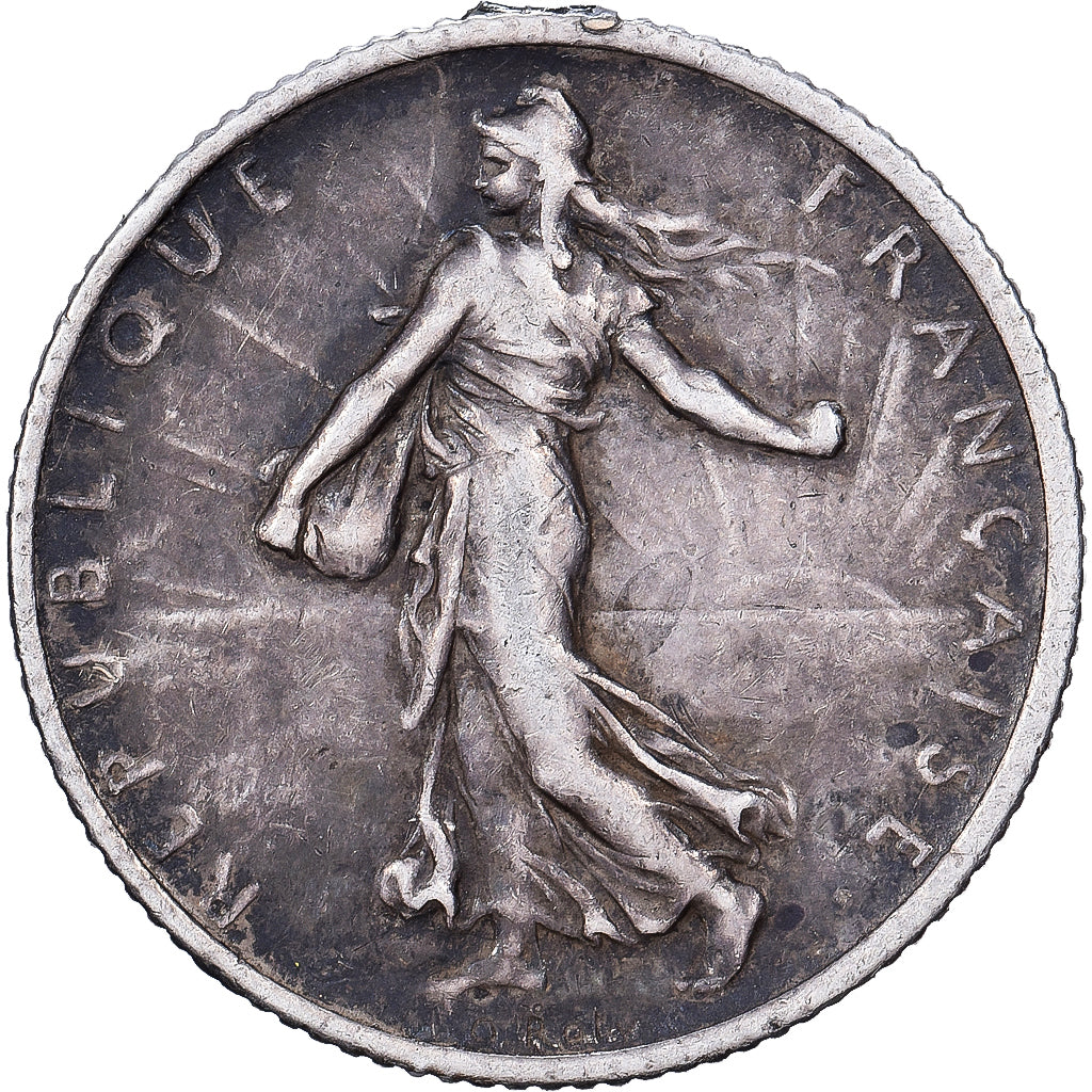 Francia, Franc, Semeuse, 1902, Paris, Plata, BC+, KM:844.1